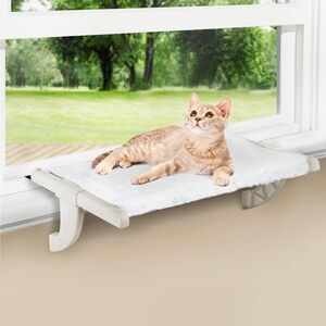 Window Sill Cat Perch No Suction Cups Cat Hammock Washable Cover Medium